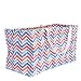 Household Essentials 2216 Krush Canvas Utility Tote | Reusable Grocery Shopping Bag | Laundry Carry Bag | Chevron