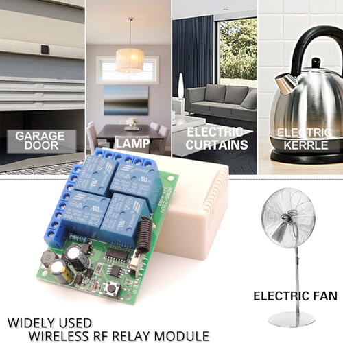 DieseRC Funkfernbedienung AC 220V/230V/240V 10A 4 Kanäle RF Relais Empfänger mit 2 Sendern für Motor Garagentor Licht Elektrische Vorhang DIY Drahtlose Fernbedienung