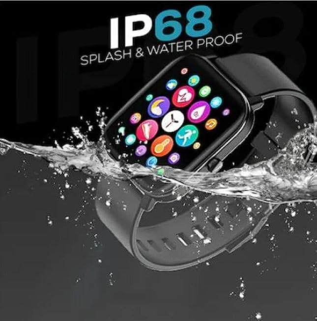 H9 PRO MAX Smart Watch being splashed with water, illustrating its IP68 water resistance