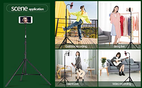 Image of VTS Tripod Stand, 360 Degree Flexible Universal Smart Phone Stand with Clamp, Extendable Stand, Compatible for 2 inch-3.2 inch iPhone & Android Cell Phone
