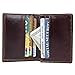 compalo RFID Blocking Front Pocket Minimalist Slim Leather Bifold Wallet Credit Card Case Holder ID Window