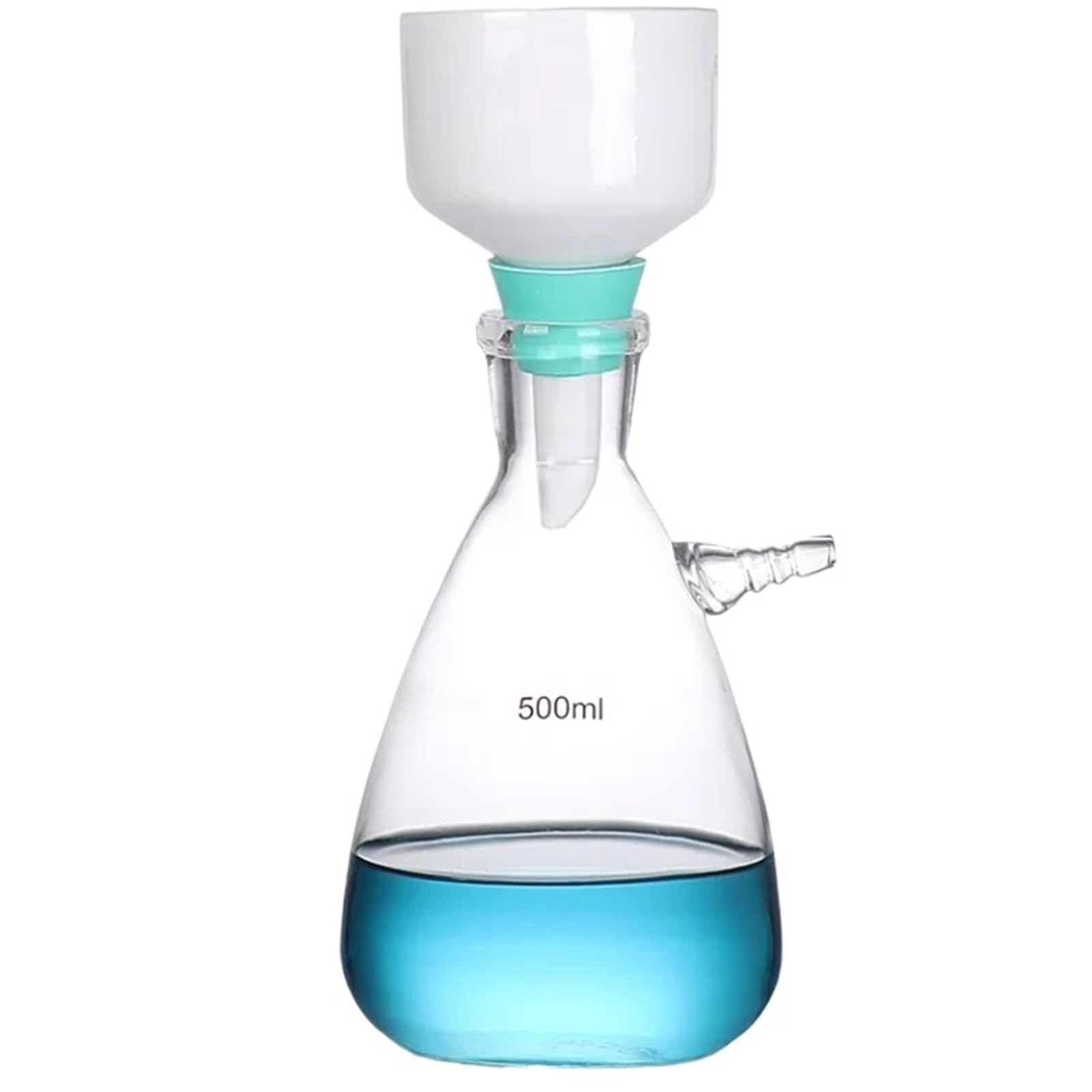 Botella con filtro de succión de 500 ml + Embudo de 100 mm + Tapón for orificio + Manguera