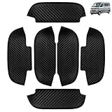 KICARYAJP ドアノブアンダーカバー アトレーワゴン S700V S710V ハイゼットカーゴ S700V S710V 6P カーボン ドアノブ周りの保護に 車用室外ドアハンドル ハンドルカバー キズ防止 ドアノブ プロテクター 外装 ドレスアップ カスタム 簡単装着 車種専用 日本語説明書