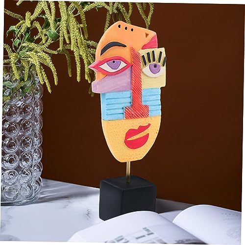 3 Ornements de Visage Abstraits en Statue pour Déco - 3
