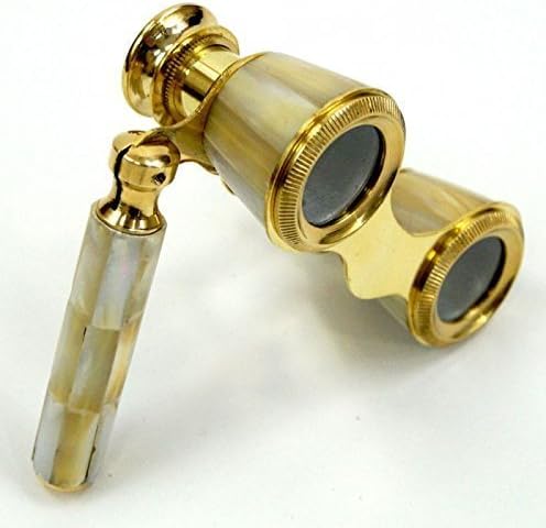 NauticalMart Brass Binocular Mother of Pearl - Opera Binocular