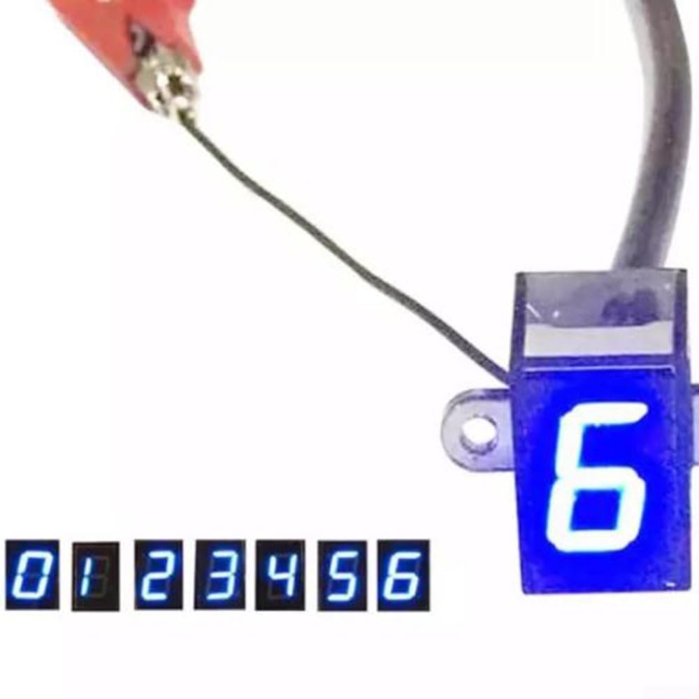 Zuverlässige LED-Motorrad-Ganganzeige, blaues Display für einfache Verfolgung