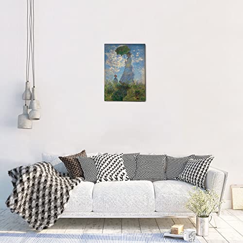 Giallobus - Obraz - Claude Monet - Damski z parasolem - Płótno płótno Rama standardowa