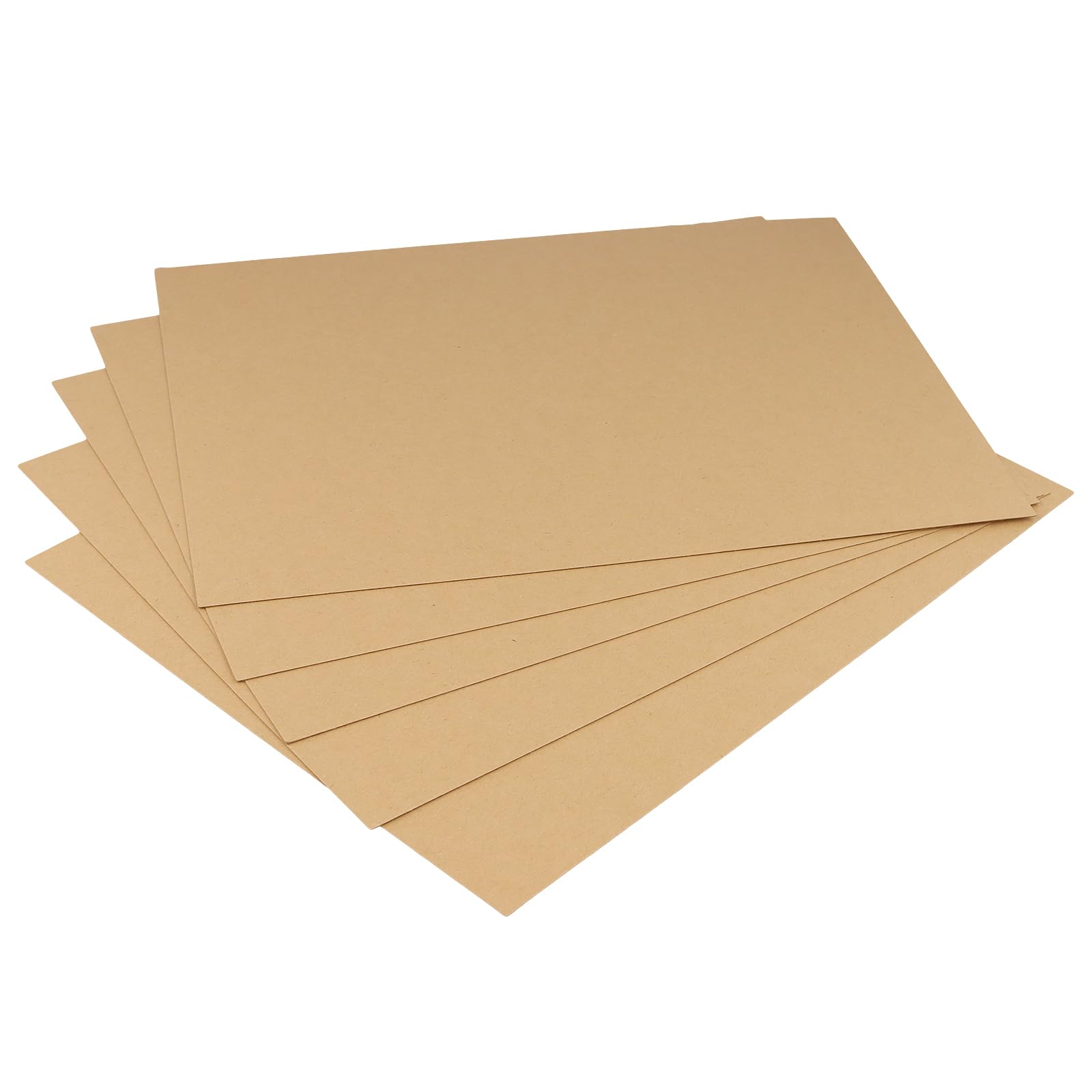 50 fogli di cartone kraft marrone da 28 x 35,6 cm, 0,5 mm, fogli di cartone truciolato per progetti fai da te, inviti, scrapbooking
