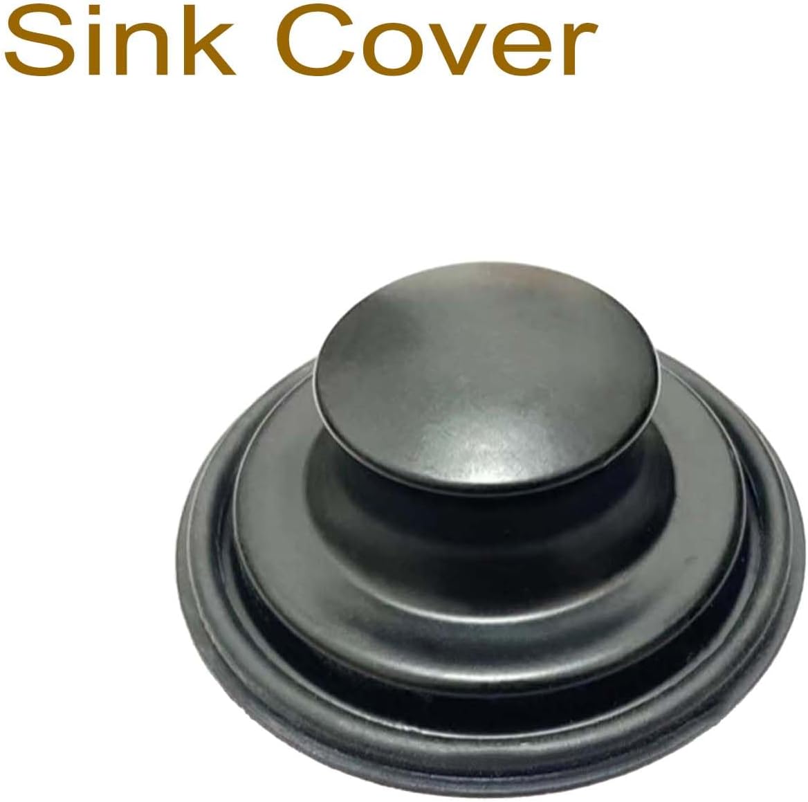 3.35 Inch Kitchen Sink Stopper for Garbage Disposal Stopper, Stainless Black Garbage Disposal Plug Fits Standard Kitchen Drain Size of 3 1/2 Inch, for Insinkerator, Kitchenaid, Kohler, Waste King