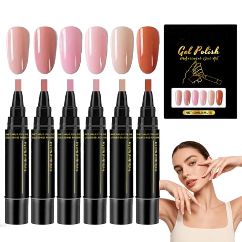 Professional Nail Polish Pens Set, 6 Colors Nail Art Pens for DIY...