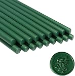 Wax Seal Sticks, Ioggtser 16 Pieces Glue Gun Wax Seal Sticks for Wax Seal Stamp, Sealing Wax Sticks for Making Exquisite Wax Seals for Wedding Invitations, Cards, Envelopes（Pure White）
