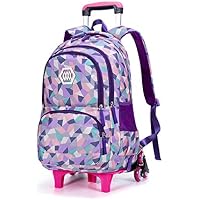 BOZONLI Mochilas Escolares con Ruedas, Bolsas Trolley para Niñas