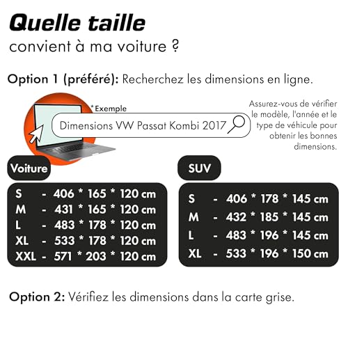 Bâche de protection voiture extérieur SUV L bache hiver auto