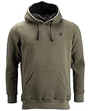 OUTDOORDINO Nash Tackle Hoody Grün - Angel Pullover Hoodie Herren Grün mit Kapuze - Kapuzenpullover mit Fronttasche für Angler, Größe:M