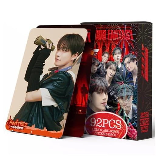KPOPBP Kpop Photocards 55 PCS Card with 32 PCS Small Stickers Kpop Album in Your Fantasy 2025 World Tour Lomo Card Set Gift for Boys and Girls Fans Merch