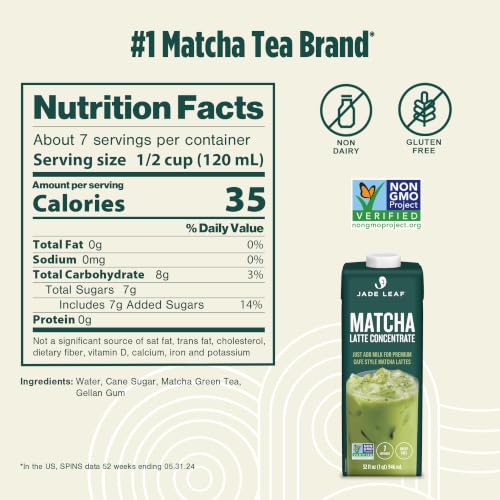 Image of Jade Leaf Matcha Latte Concentrate, 6x 32oz Cartons