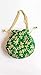 Women's Velvet Embroidered Potli Bag Purse Pouch Drawstring Bag Golden Work Wedding Gift for Women (Green)