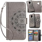 Vofolen 2-in-1 Case for Galaxy S9 Case Wallet Credit Card Holder ID Slot Detachable Strap Hybrid...