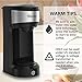 Upgrade Mini Single Serve Coffee Maker for K Cup Pods and Ground Coffee by Sboly, 90s Quick Brewing Technology, Coffee Brewer Small Coffee Machine for Travel, Black