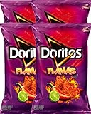 Doritos® Flamas Flavored Tortilla Chips Net Wt 10 Oz Snack Care Package (4)