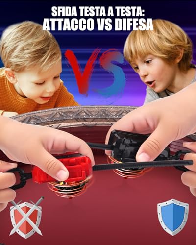 BGOVTAPO X-Arena Starter-Set – mit 6 X-Tops, 2 Startern & Arena, Ultimatives Battle-Set für Kinder ab 6 J