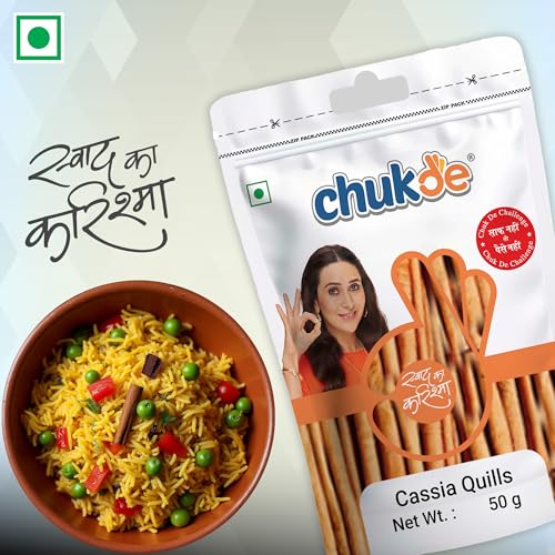 Image of Chukde Dalchini Shrilankan, Cinnamon Ciggarate Sticks Quills Whole Spices, 50g (Pack of 2)
