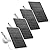Solar Panel for Security Camera, 5V 4W Solar Panels Charger Compatible with Eufycam 2C/2C Pro/2/2 Pro/E20/E40/E, Micro USB & Type-C Port, IP65 Waterproof, 9.8ft Charging Cable & Wall Mount, 4 Pack
