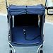 PawHut Hundewagen leicht Hundebuggy aus Aluminium klappbar für Hunde & Katzen Katzenbuggy mit Kissen Netzfenstern Türen Aufbewahrungskorb Katzenwagen Mini-Hundewagen für kleine Hunde Dunkelblau