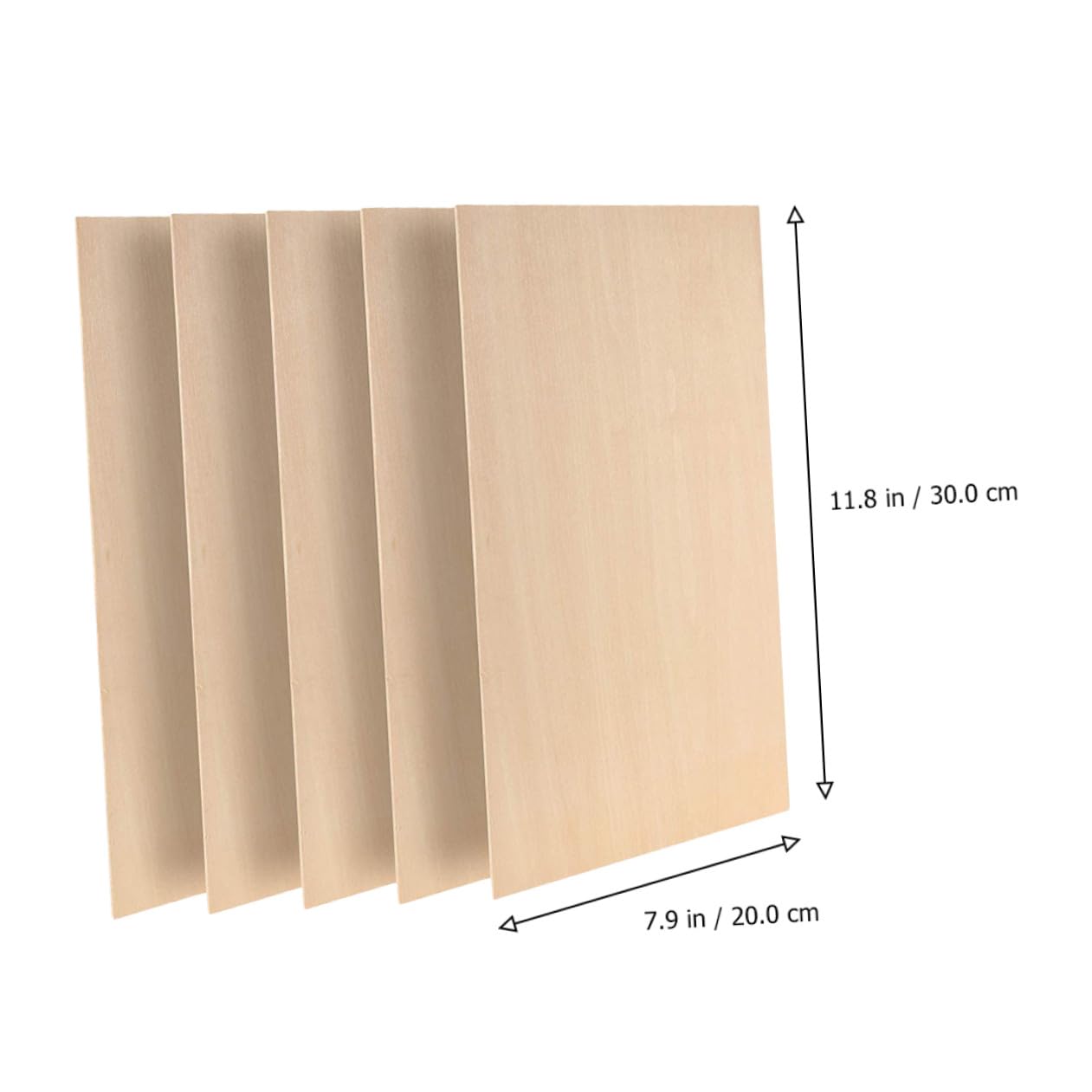Operitacx 10stücke Rechteckige Holzplatten zum Basteln Unlackierte Sperrholzplatten Rohholzbretter für Diy-projekte