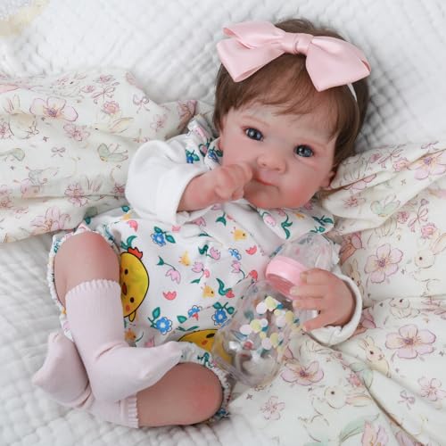 Muñeca Reborn Realista de 18 Pulgadas para Niñas miniatura 2