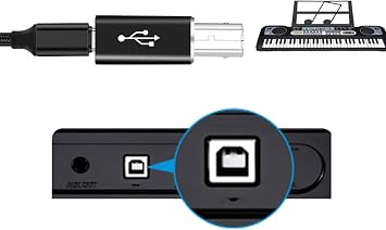Lunatic 1952 Type C To Usb B Midi Klavye Yazıcı Printer Çevirici Dönüştürücü Adaptör Ürün Malzemesi: Alüminyum Alaşım USB C USB B, Geniş Arayüzler (Ln-1952 Type C To Usb B)