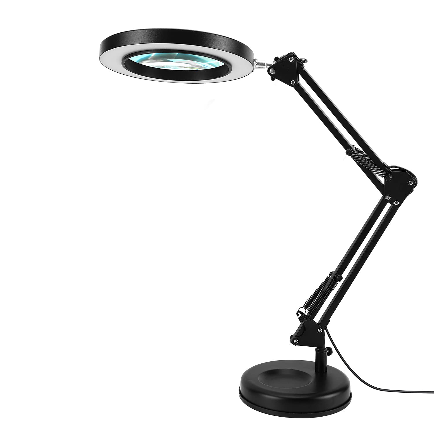 Buy LANCOSC 2in1 Magnifying Desk Lamp with Clamp, 3 Color Modes