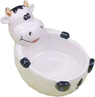 SELLONWANELO Cute Cow Ashtray Cigar Ceramic Ash Tray for Weed Cigarette