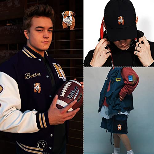 Obokata Iron On Patch, Lovely Dog Patches, Vivid Embroidered Badge Sew On Emblem Applique Diy Accessories For Vest Jackets, Clothes, Shirts, Hats, Backbags, Pants & Jeans. 2"X 2.7" #TOP2