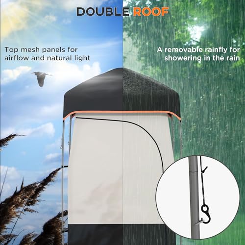 Outsunny-Portable-Shower-Tent-Privacy-Shelter-Camping-Dressing-Changing-Tent-Room-with-Solar-Shower-Bag-Floor-and-Carrying-Bag