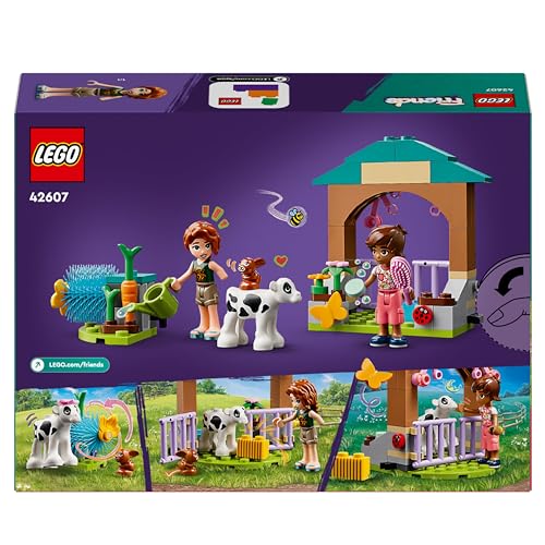 Friends Stalla del Vitellino di Autumn, Giochi per Bambine e Bambini da 5 Anni in su, Piccolo Set di Animali da Fattoria Giocattolo con Mucca, Coniglietto e 2 Mini Bamboline, Idea Regalo 42607 - Lego - Immagine 6