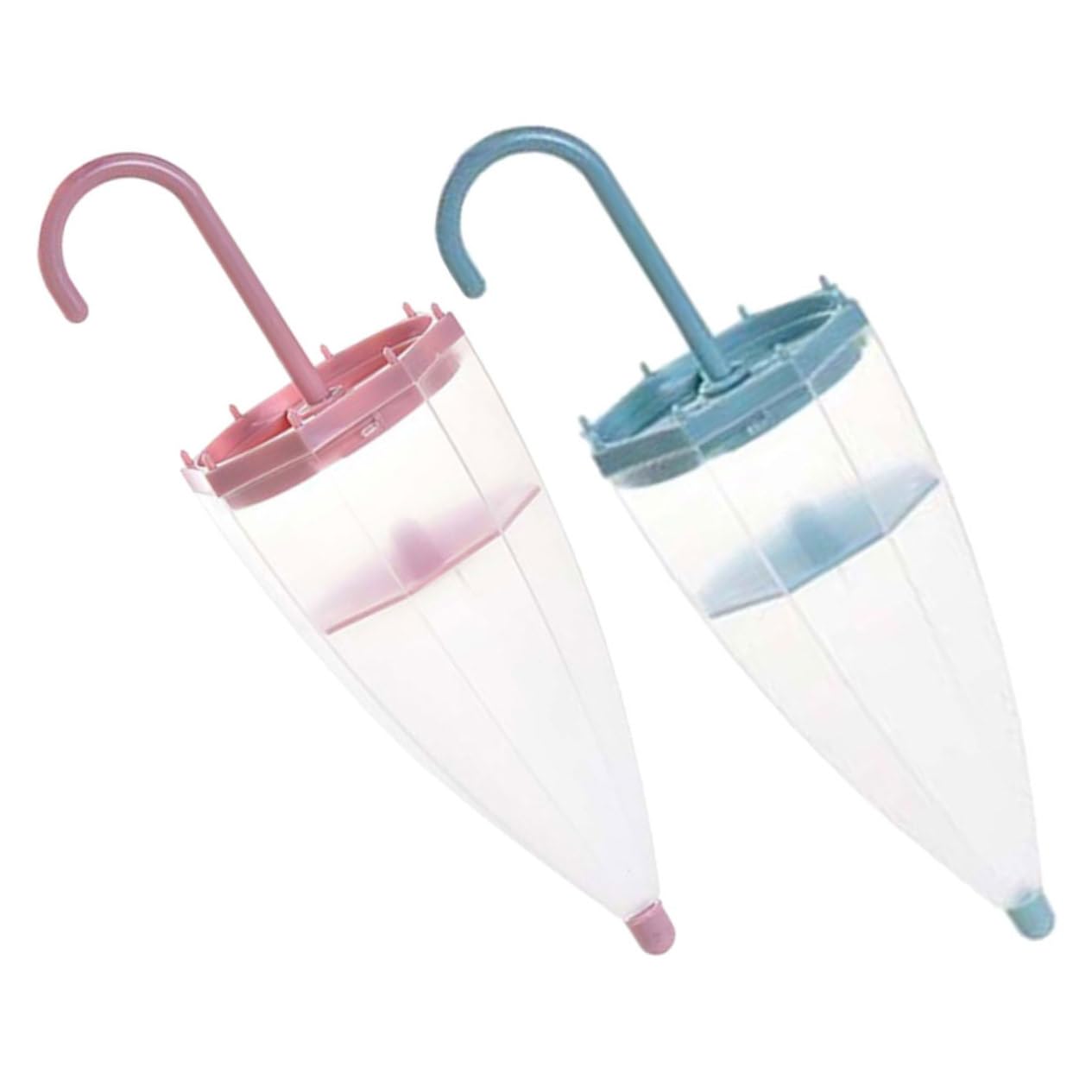 Dispositivo Deumidificatore Armadio 2 Pezzi a Forma di Ombrello con Alta Assorbenza Umidità e Design Appendibile in Materiale Abs e Silicone per Uso Domestico