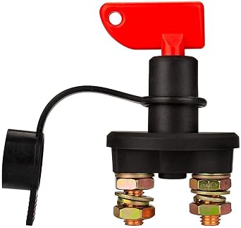 12V 24V 200A Car Auto Battery Isolator Disconnect Cut Off Power Kill Switch | Master Power Cut Out/Off, For Marine Car Boat RV ATV Vehicles