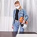 Paint Sprayer 830ml/min, Yome Electric Spray Paint Gun with Three Spray Patterns, Three Copper Nozzle Sizes, Adjustable Valve Knob, Two 900ml Detachable Containers for Painting Projects, Orange