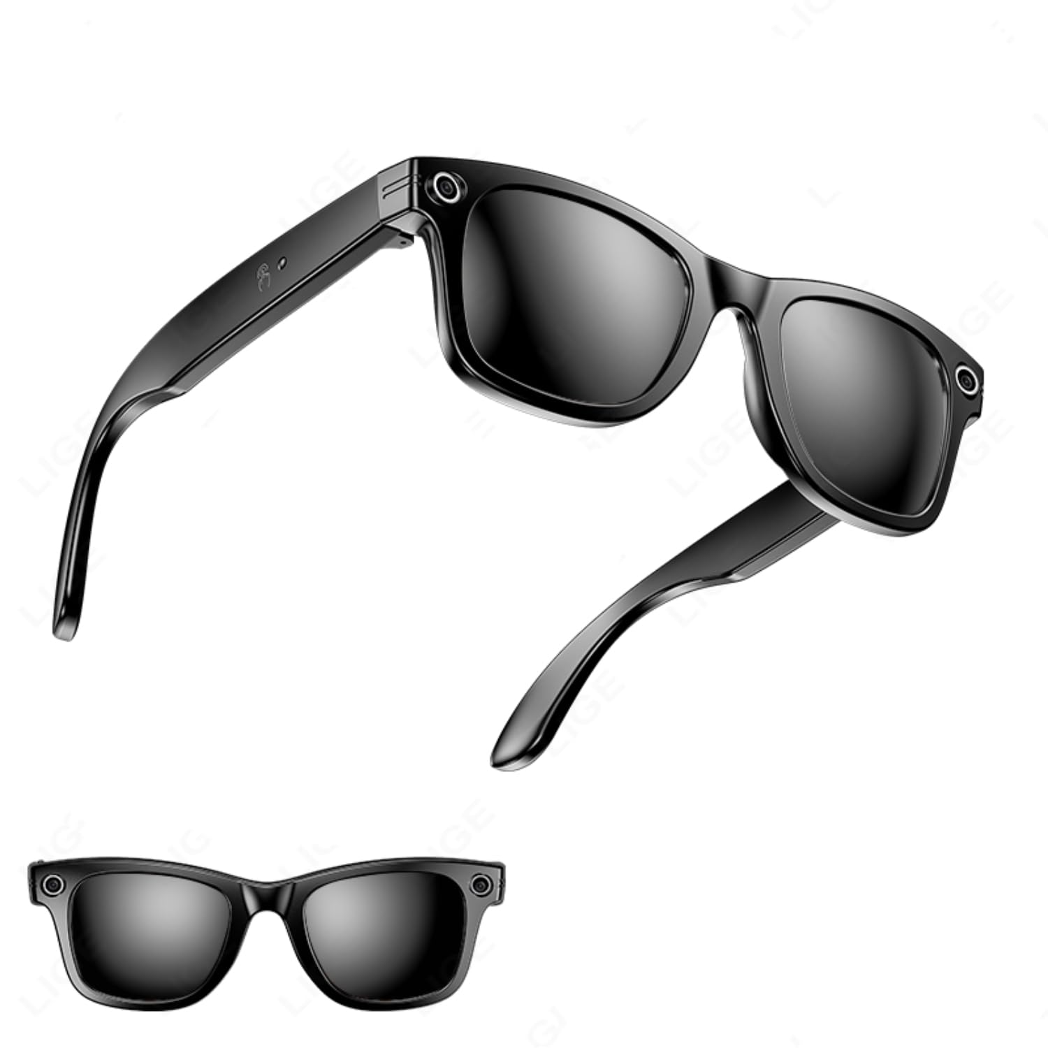 Smart Sunglasses AI Smart Glasses with Camera for Men Women No WiFi Required Smart Camera Glasses w Real-Time