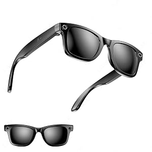 Smart Sunglasses AI Smart Glasses with Camera for Men Women No WiFi Required Smart Camera Glasses w Real-Time