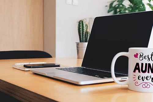 Miniatura 6 de LOZACHE BAE - Taza de café para la tía, regalo de la mejor tía de parte de sobrino, divertida idea de regalo de cumpleaños para el día de la madre,