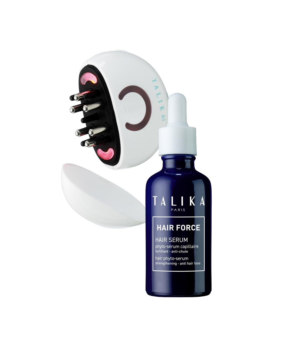 Talika Hair Force Serum & Booster Led Kit | Hair Force Complex y Fotobiomodulación | Redensificación y Fortalecimiento del Folículo Piloso | Kit de 2 piezas (Serum 50 ml y Dispositivo LED)