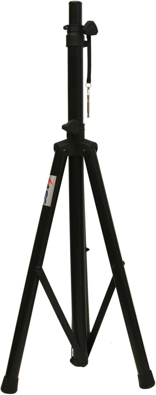 American Sound Connection ASC Pro Audio Mobile DJ PA Heavy Duty Universal Speaker Stand Lighting 6 Foot Adjustable Height Tripod 72" Max Height Locking Safety Pin Non Slip
