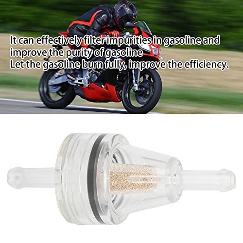 Filtro de gás em linha, substituição de filtro de combustível transparente universal para motociclet