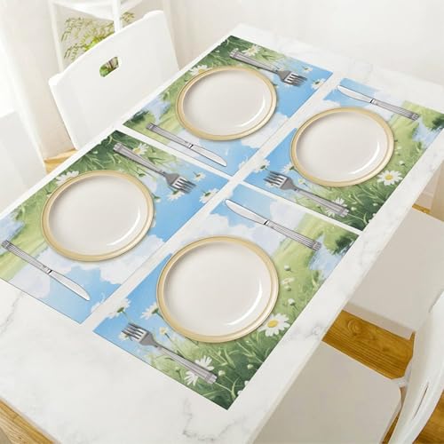 Sets de table en PVC lavables et antidérapants pour protéger votre mobilier