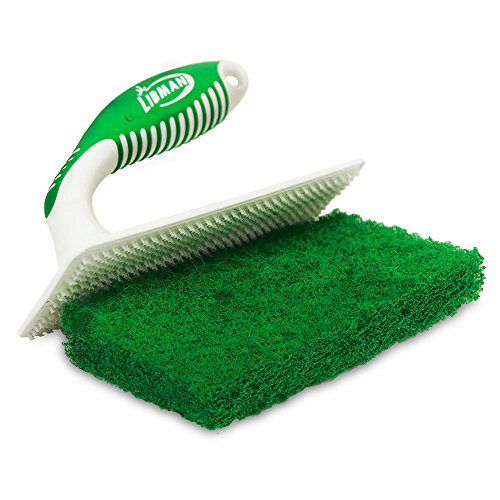Image of Libman Commercial 1161 Tile and Tub Scrub, Polypropylene, 6 inch x 3 inch, Green and White (Pack of 6)