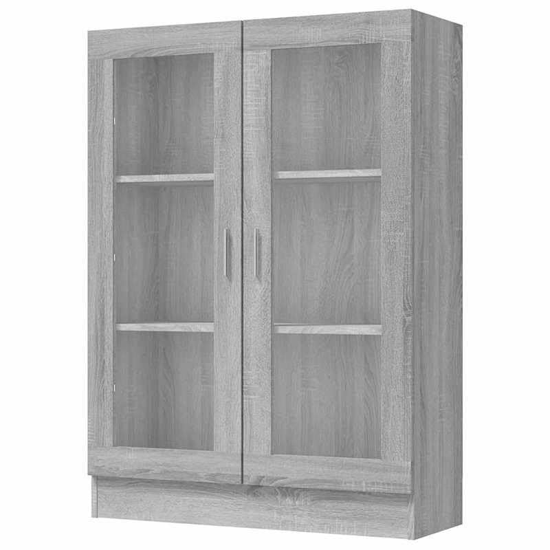 Eleganz Armario vitrina gris Sonoma 82,5 x...