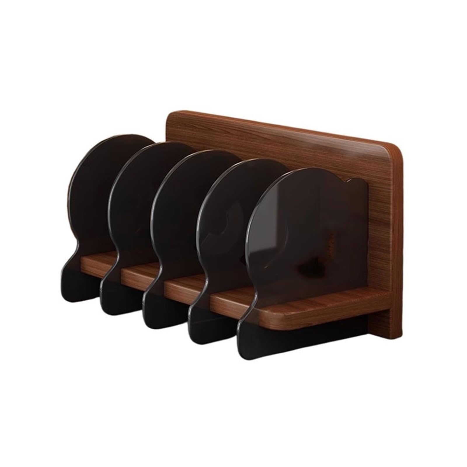 WQQYU6HKF CD Case Wooden Vinyl Record Display Holde with Acrylic Partition Desktop Decor Storage Rack Disc Holder