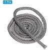 PATIKIL 3/8" X 118" Wood Stove Gasket Rope - Graphite Fiberglass High-Temperature Seal For Fireplace Doors